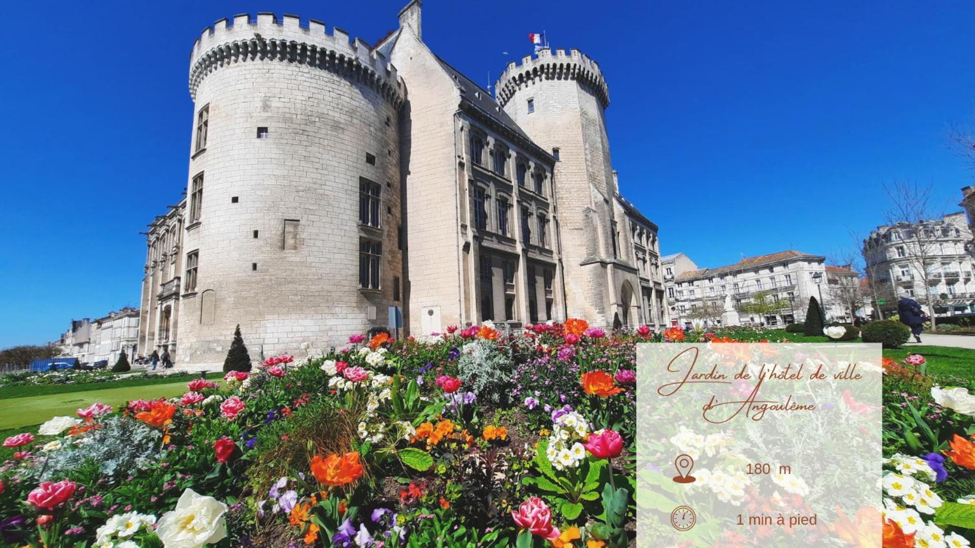Face A L'Hotel De Ville Grand Et Lumineux Appartement Angulema Exterior foto